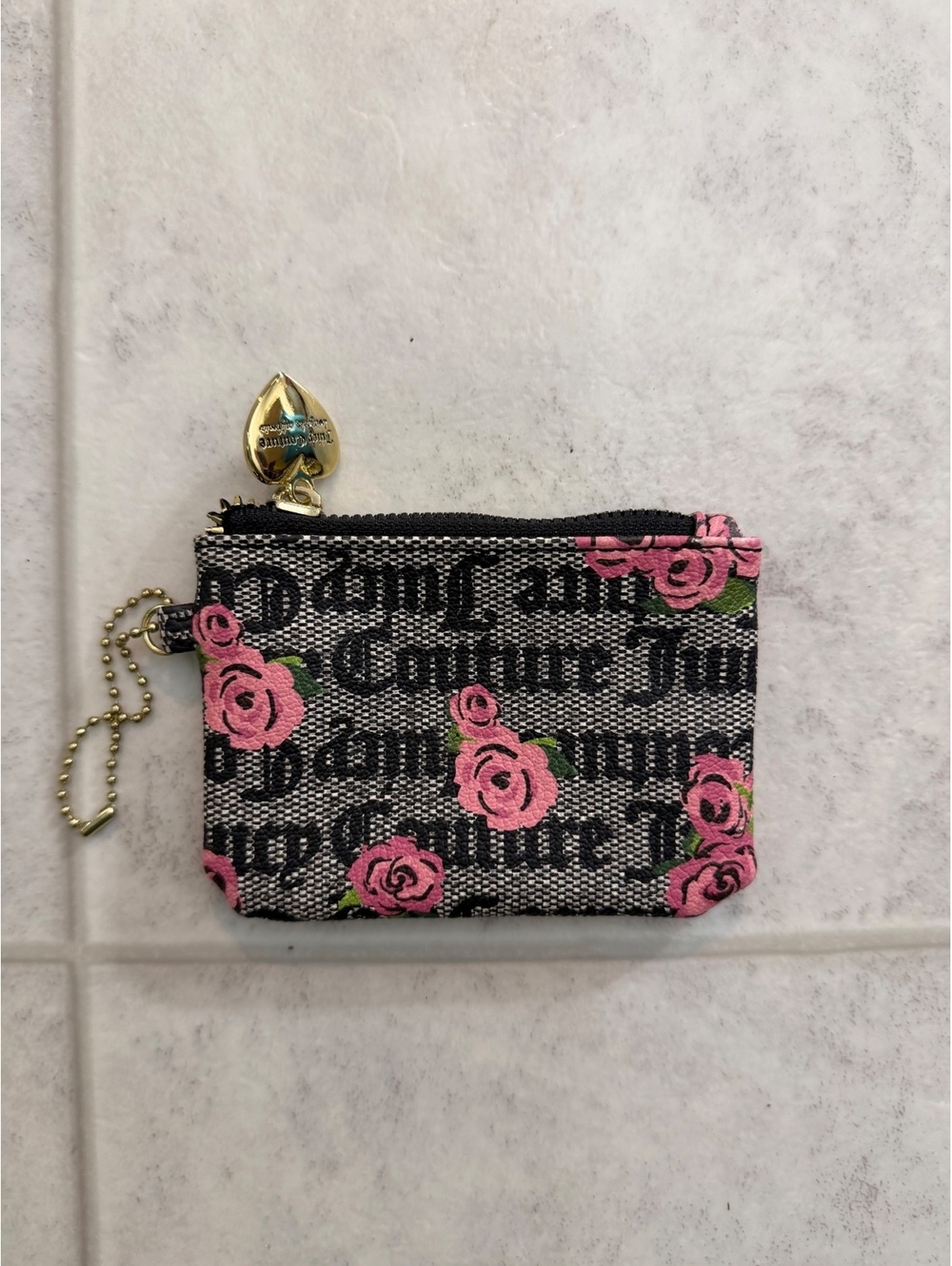 Juicy Couture floral coin purse